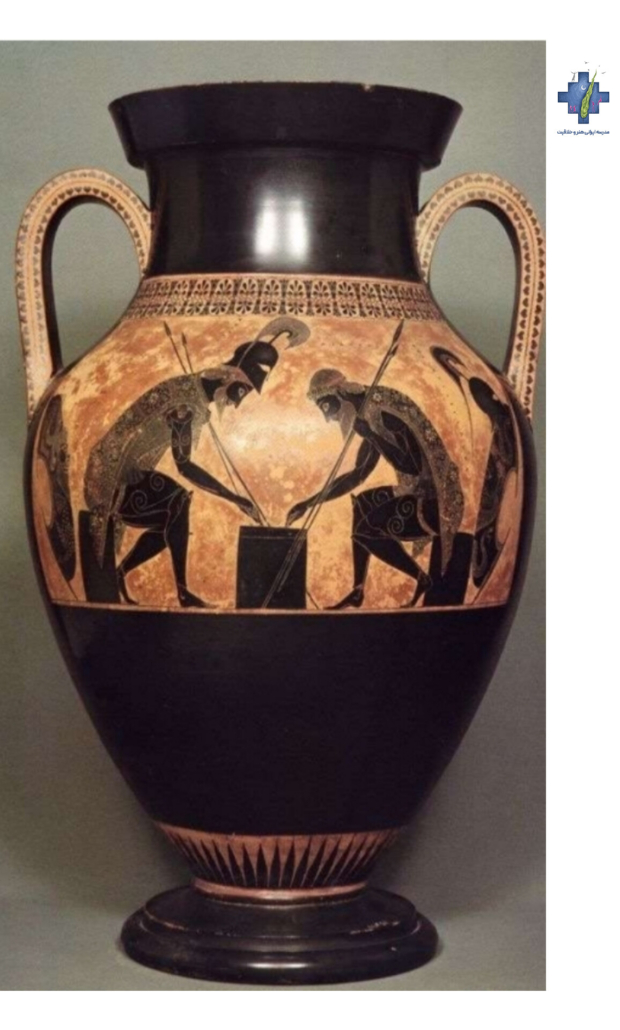 هنر کوزه گری کوزه سفالی یونانی